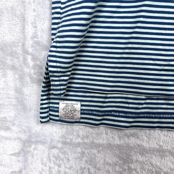 Peter Millar Striped Cotton Polo Shirt Men Size M Blue White Classic Fit Golf - Picture 4 of 8